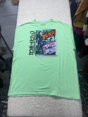 Sunrise funimation, Spije Spiegel, Men’s Cowboy Bebop anime Mint Green size XL